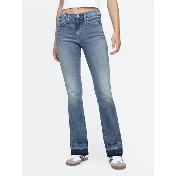 NWT Gap Mid Rise Universal Baby Boot Jeans US 8/29 Regular Medium Blue Wash - Picture 1 of 15